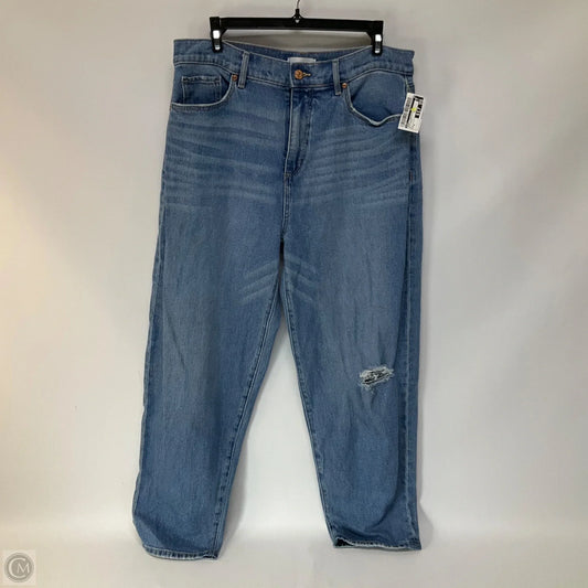 Jeans Straight By Loft In Blue Denim, Size: 8