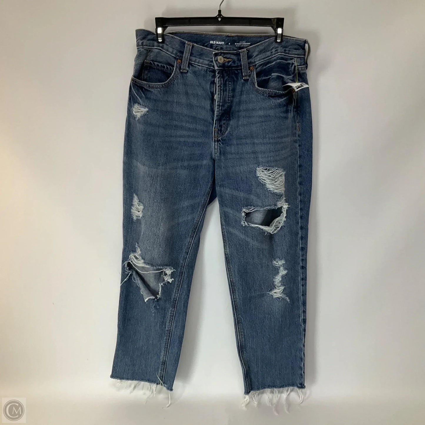 Jeans Straight By Old Navy In Blue Denim, Size: 4
