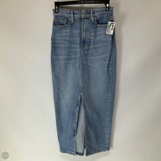 Skirt Maxi By Good American In Blue Denim, Size: 0