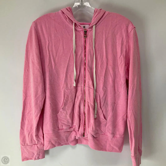 Sweatshirt Hoodie By Sundry In Pink, Size: S
