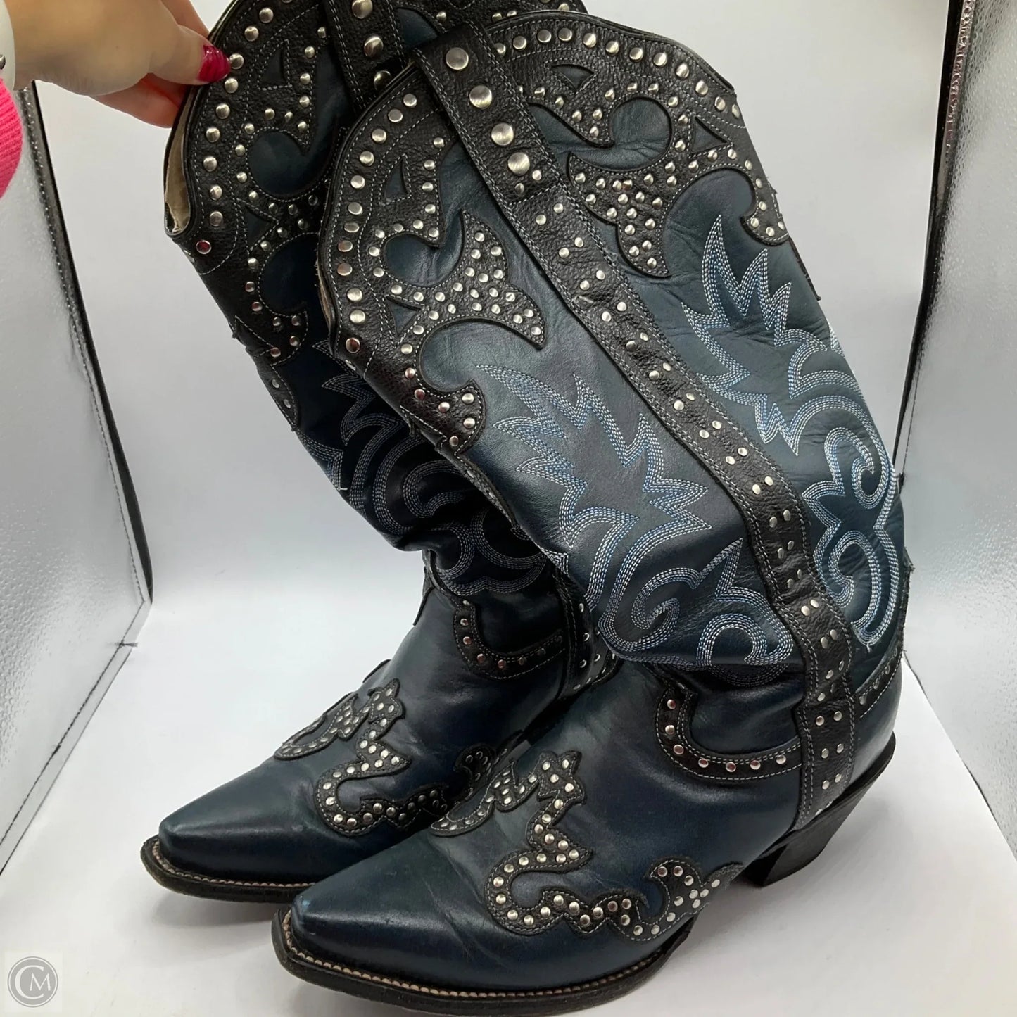 Boots Western By Cma In Blue, Size: 11