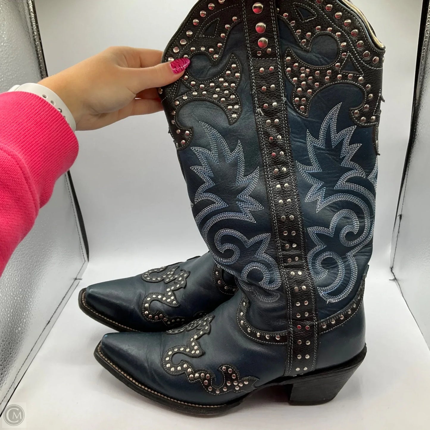Boots Western By Cma In Blue, Size: 11