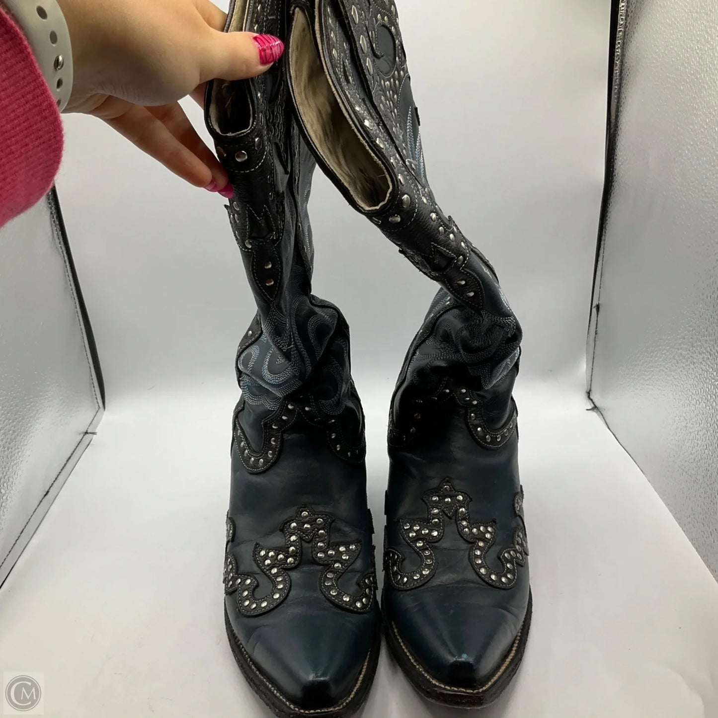 Boots Western By Cma In Blue, Size: 11