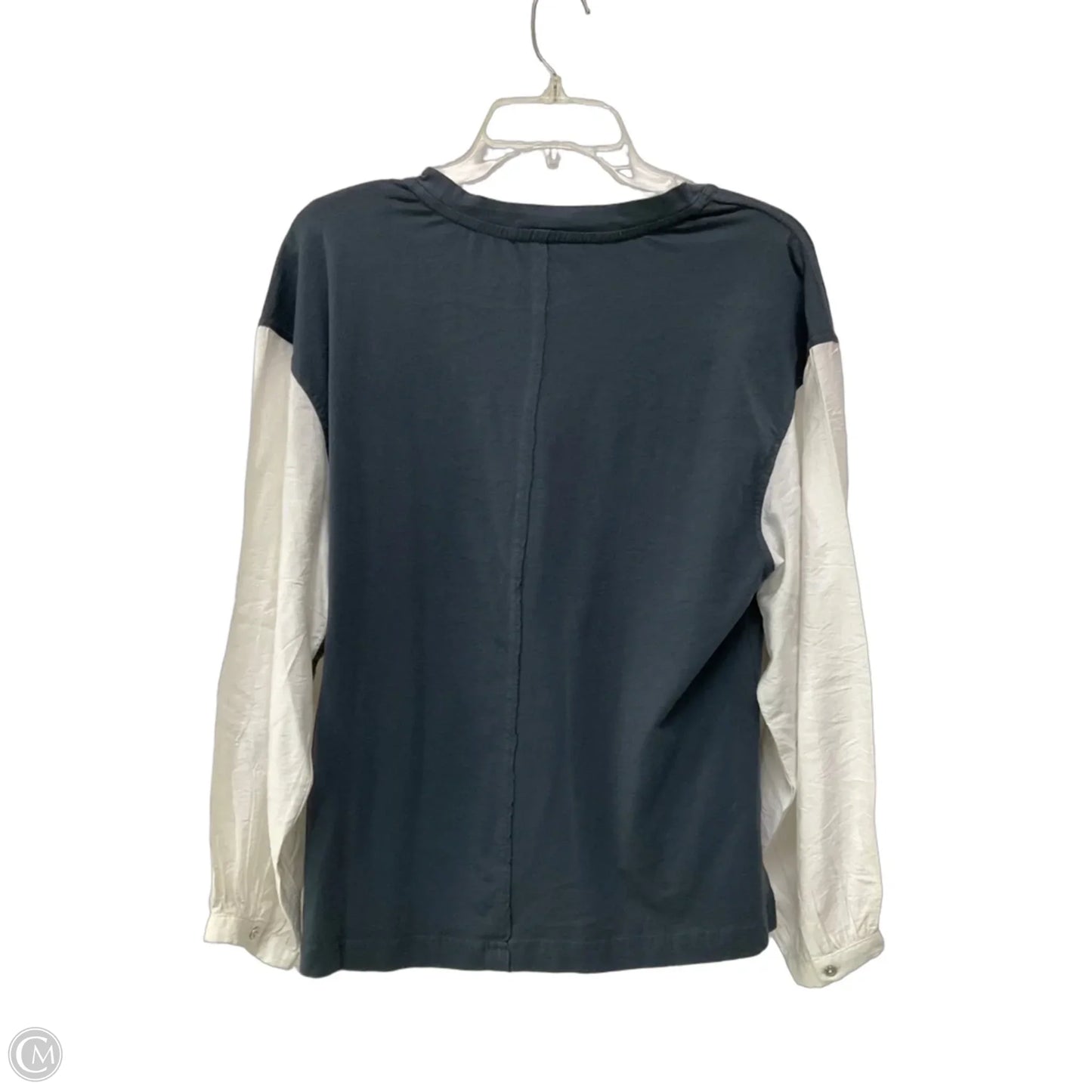 Top Long Sleeve By Pilcro In Grey & White, Size: Xs