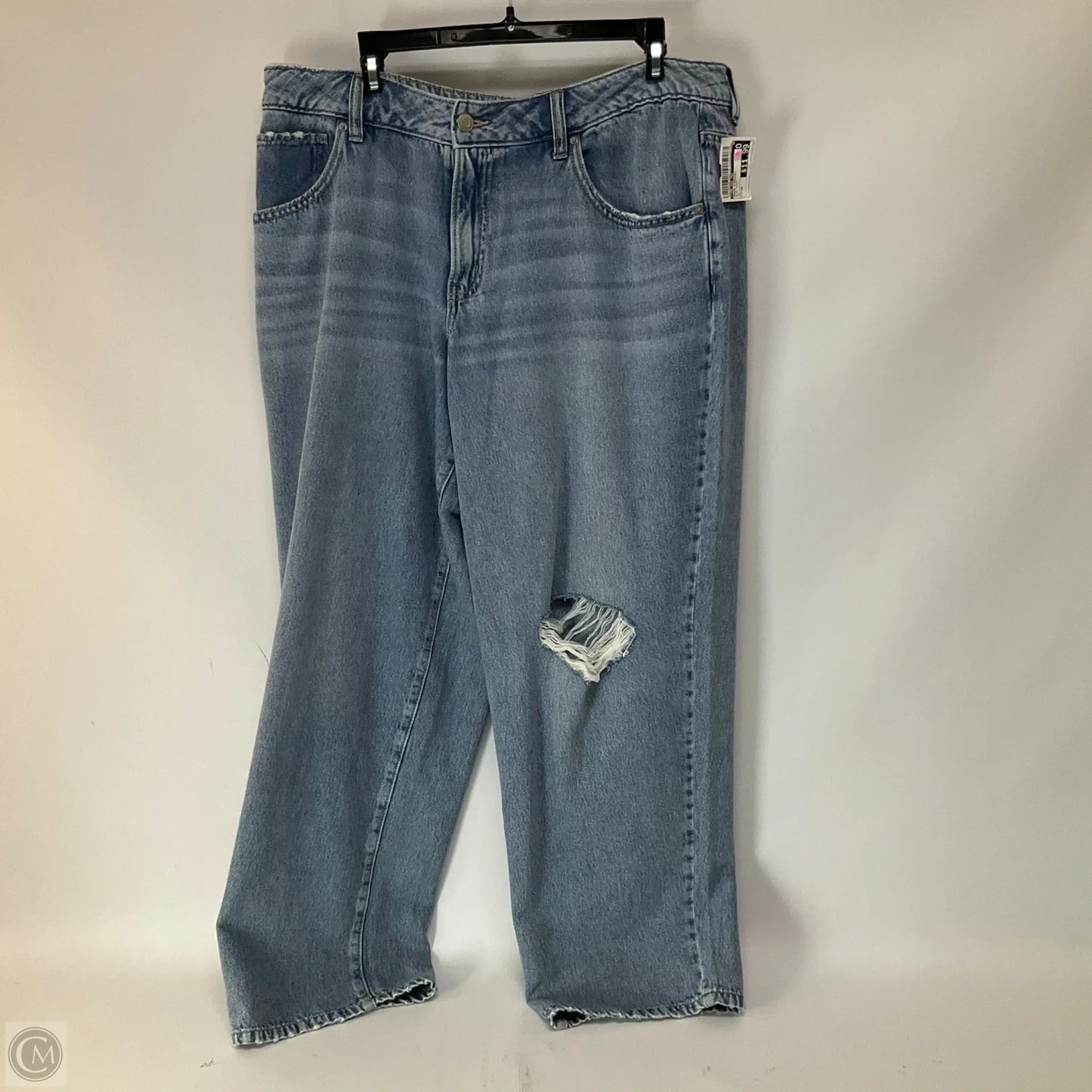 Jeans Straight By Time And Tru In Blue Denim, Size: 14