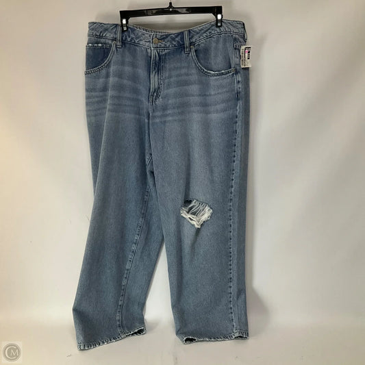 Jeans Straight By Time And Tru In Blue Denim, Size: 14