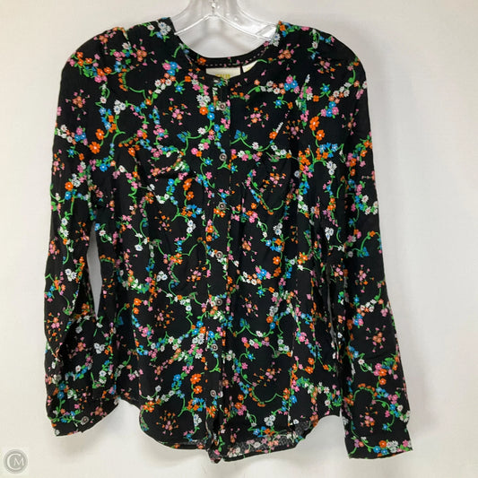 Top Long Sleeve By Maeve In Floral Print, Size: S