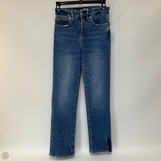 Jeans Skinny By Good American In Blue Denim, Size: 0