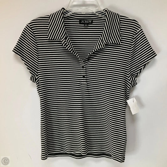 Top Short Sleeve By J. Crew In Striped Pattern, Size: L