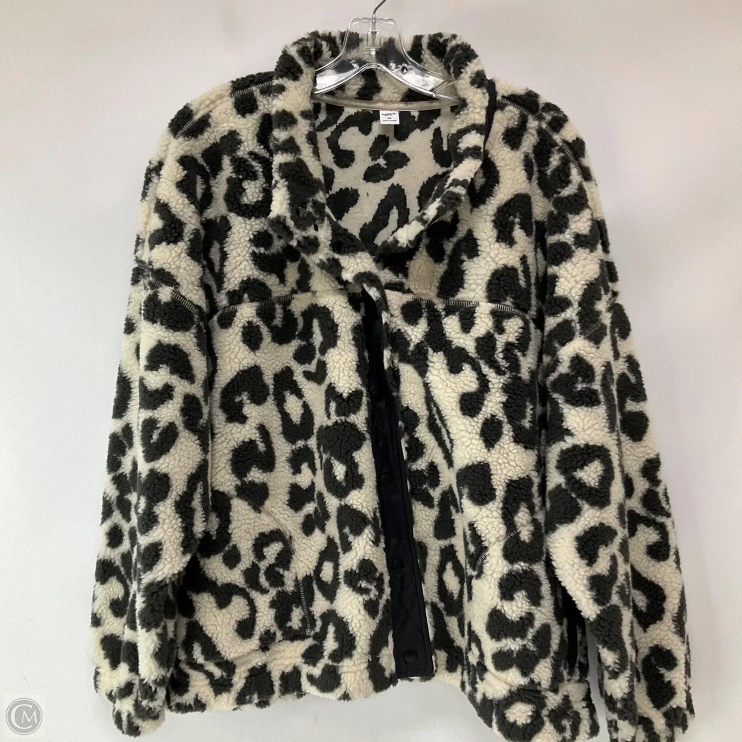 Jacket Fleece By Old Navy In Animal Print, Size: Xxl