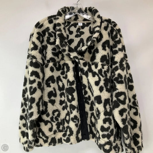 Jacket Fleece By Old Navy In Animal Print, Size: Xxl