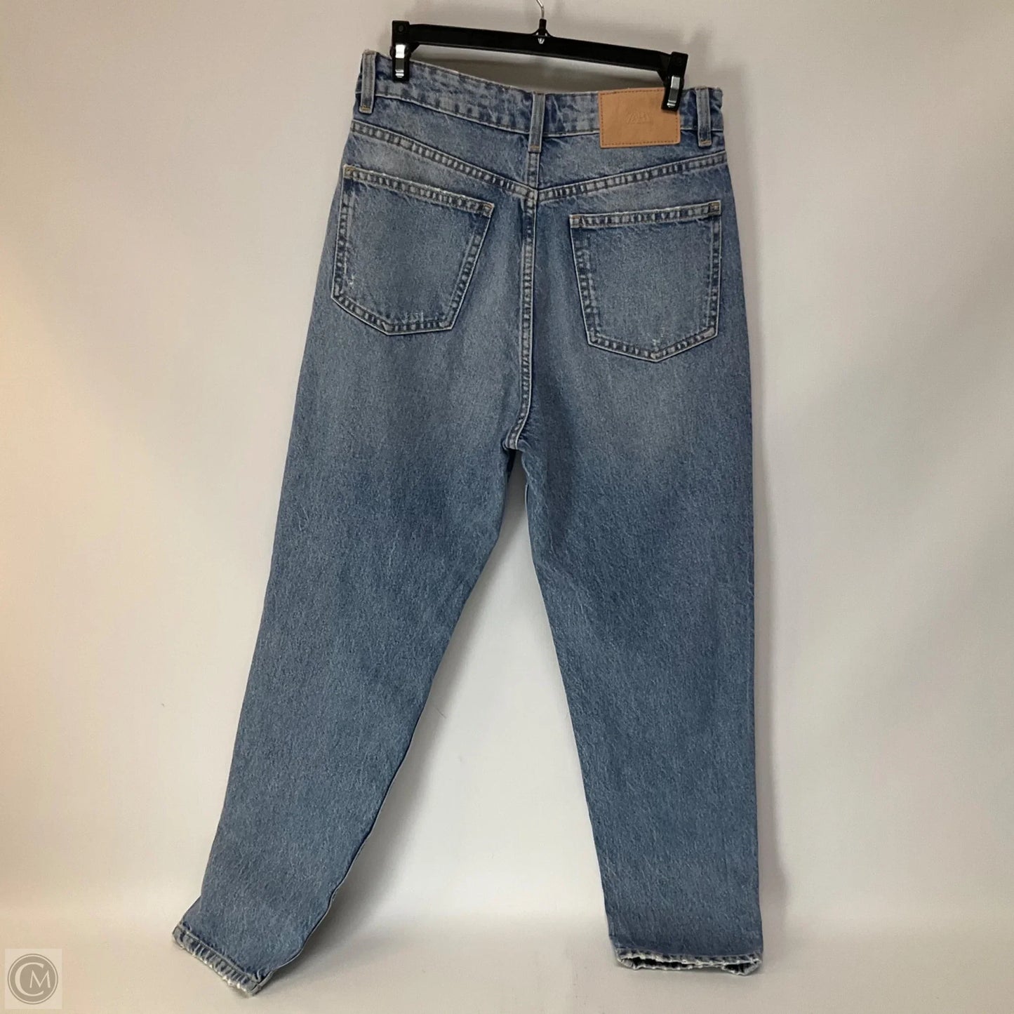 Jeans Straight By Zara In Blue Denim, Size: 6