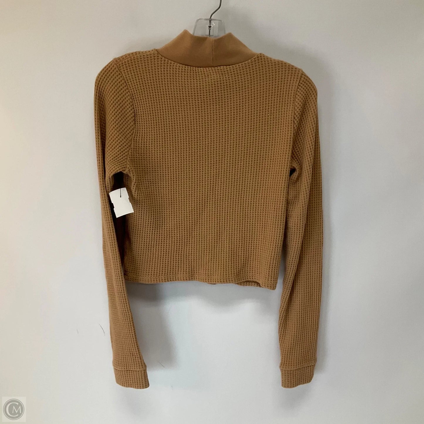 Top Long Sleeve By Aerie In Brown, Size: L