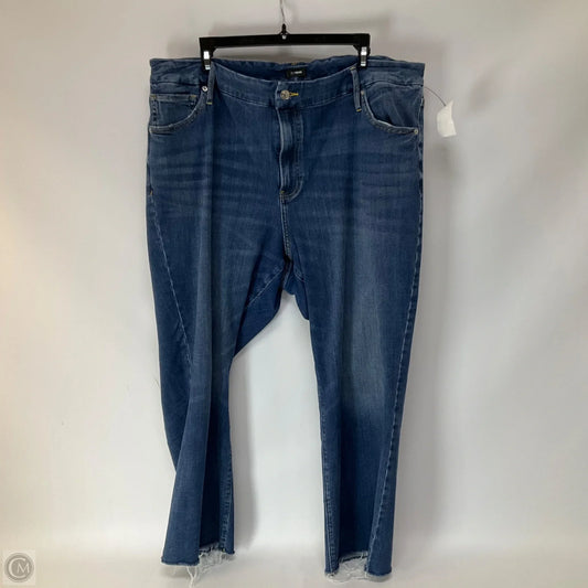 Jeans Flared By Express In Blue Denim, Size: Xl