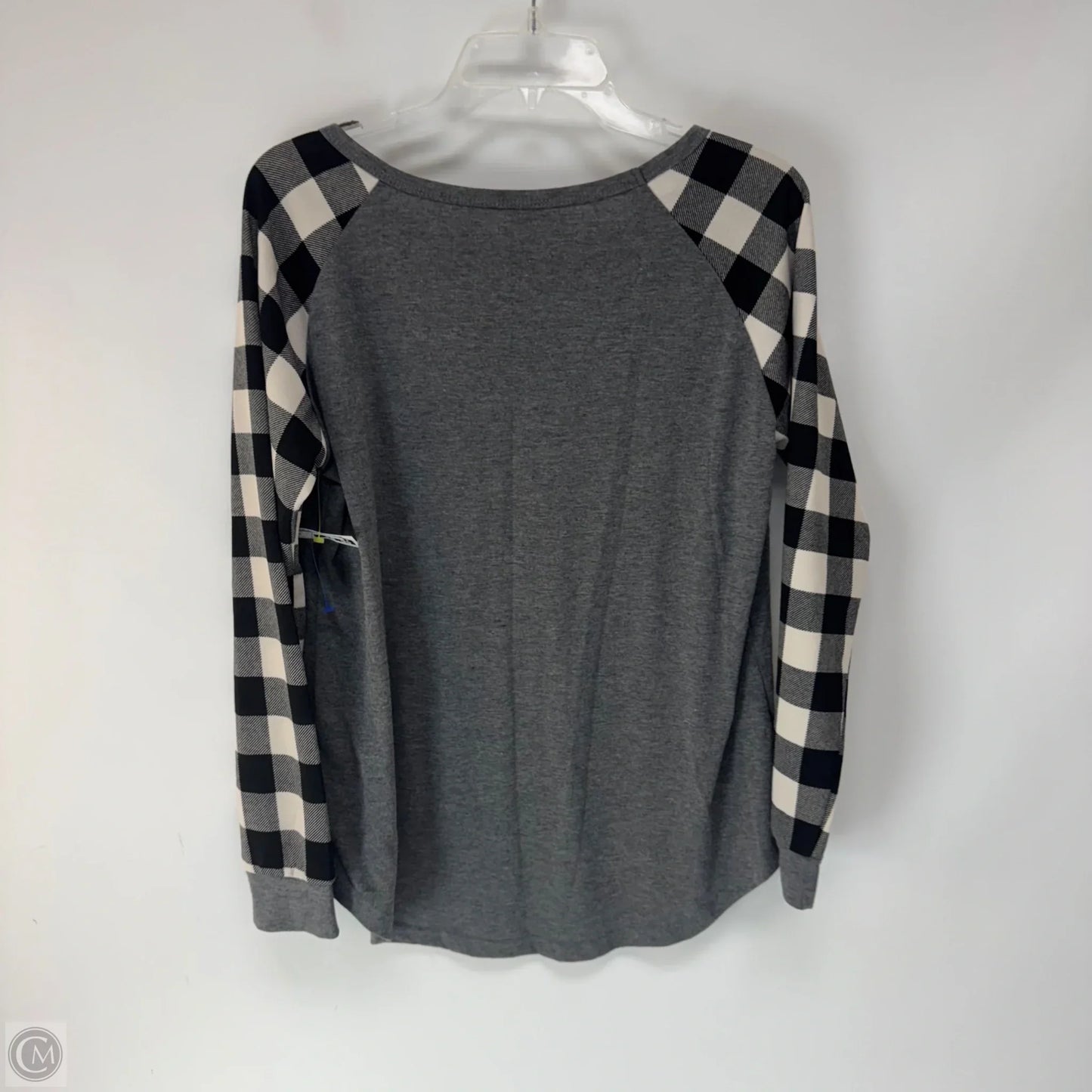 Top Long Sleeve By Cmf In Black & Grey, Size: M