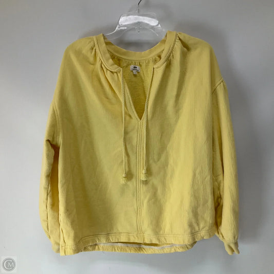 Sweatshirt Crewneck By Aerie In Yellow, Size: Xs