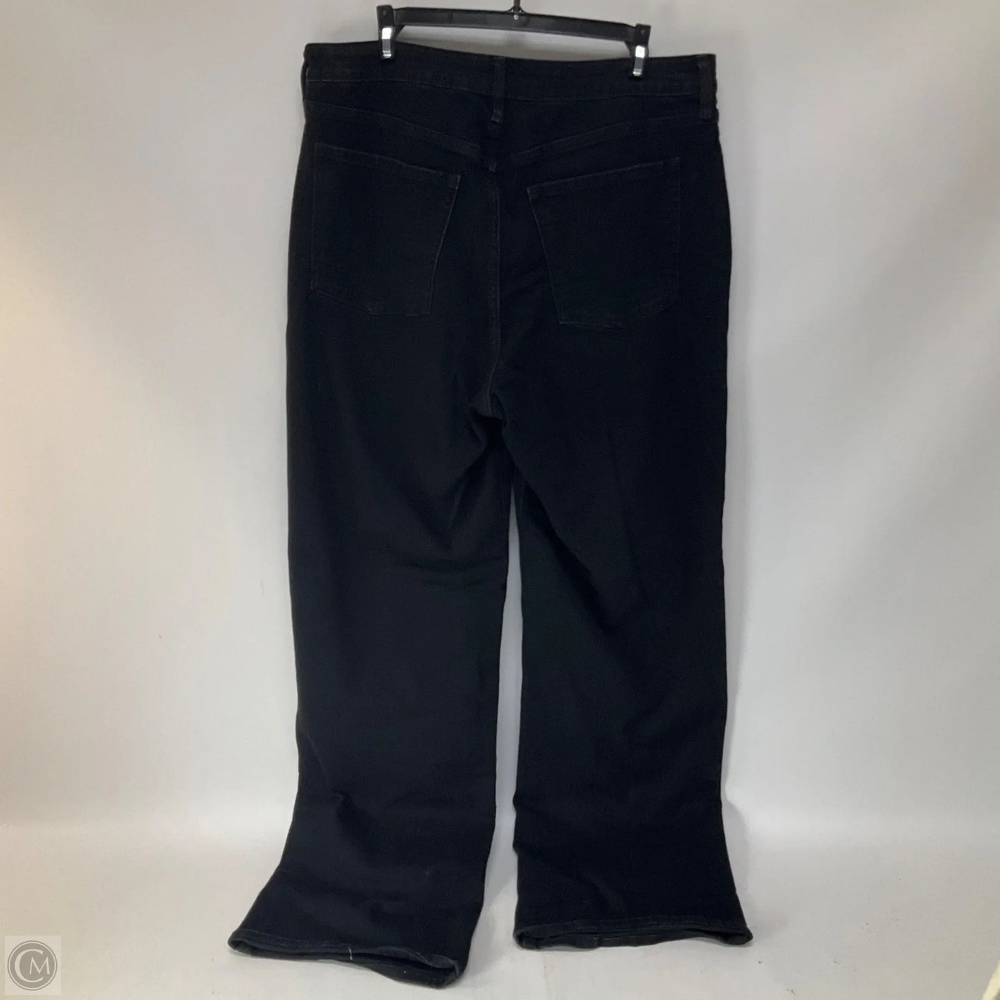 Jeans Wide Leg By Old Navy In Black Denim, Size: 14l