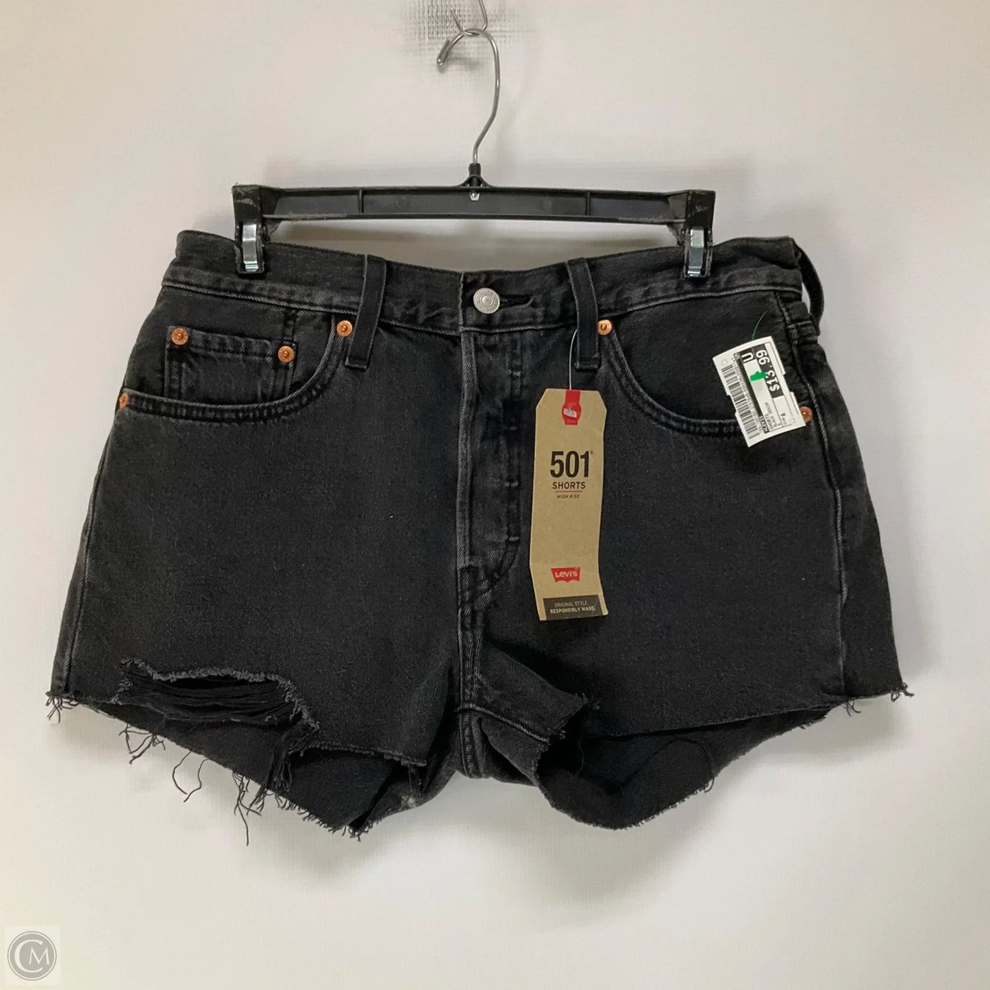 Shorts By Levis In Black Denim, Size: 6