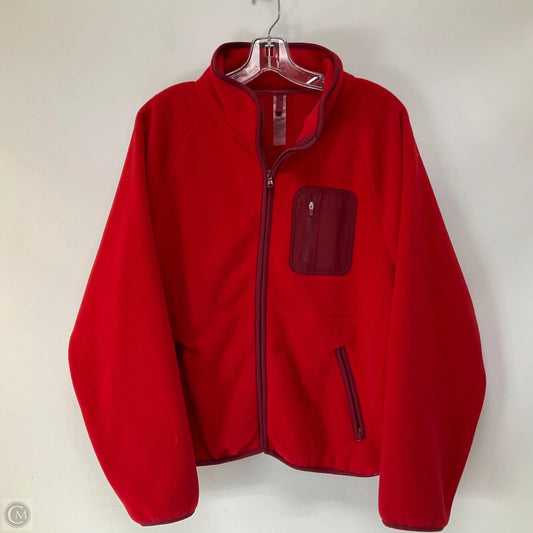 Jacket Fleece By Lou And Grey In Red, Size: M