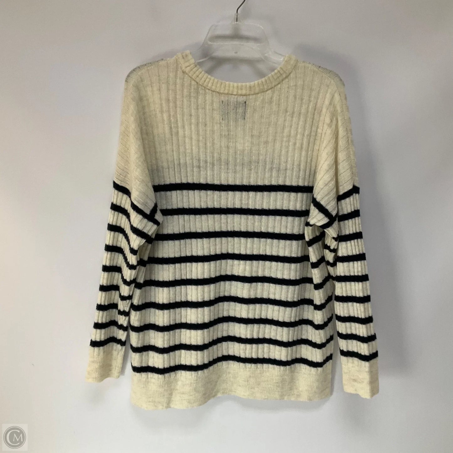 Sweater By Abercrombie And Fitch In Striped Pattern, Size: L