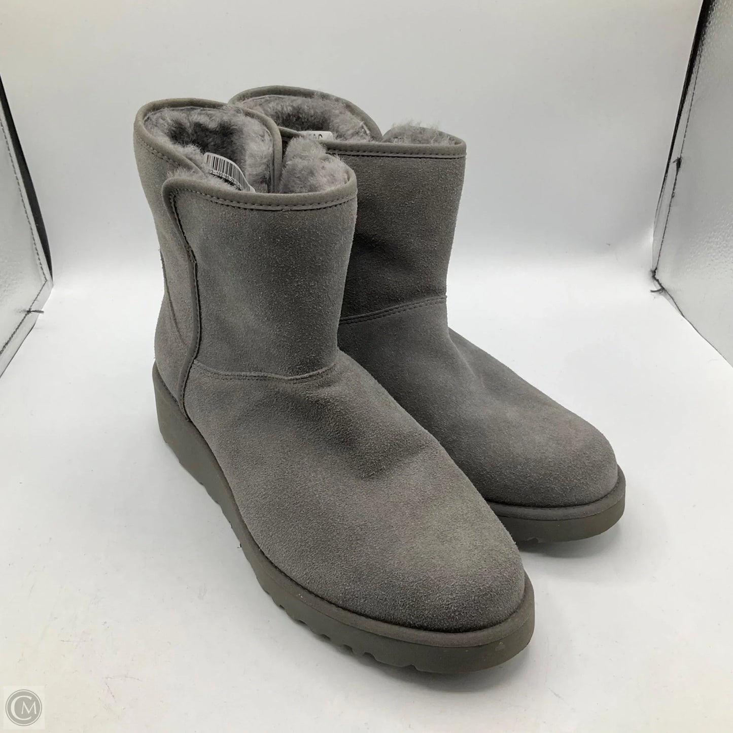 Boots Designer By Ugg In Grey, Size: 8.5