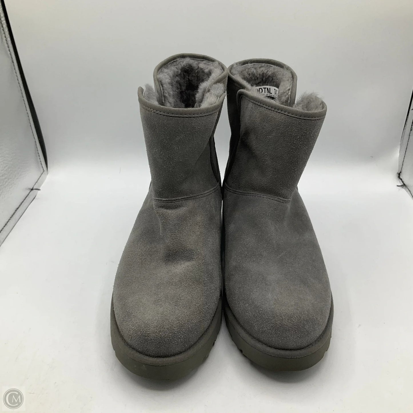 Boots Designer By Ugg In Grey, Size: 8.5