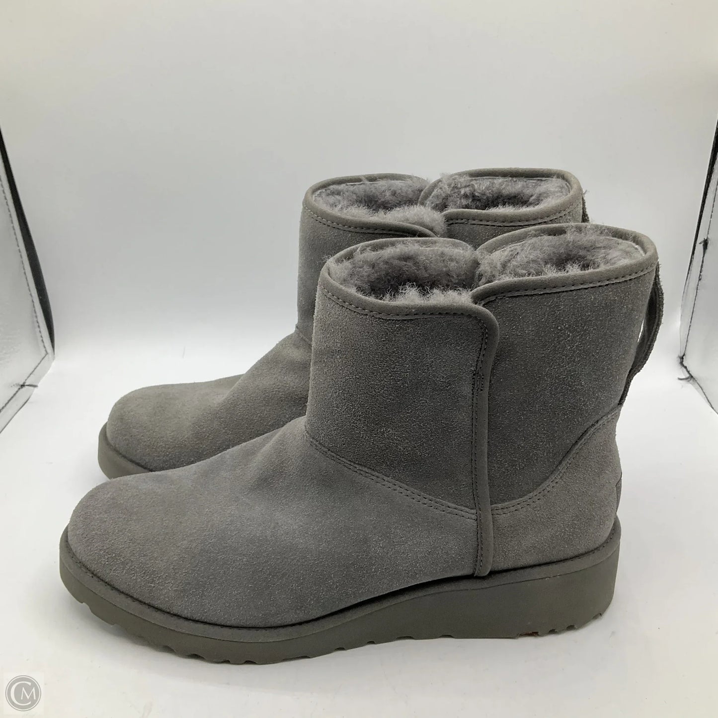 Boots Designer By Ugg In Grey, Size: 8.5