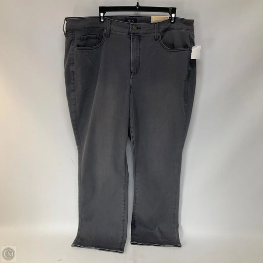 Jeans Straight By Not Your Daughters Jeans In Grey Denim, Size: 18