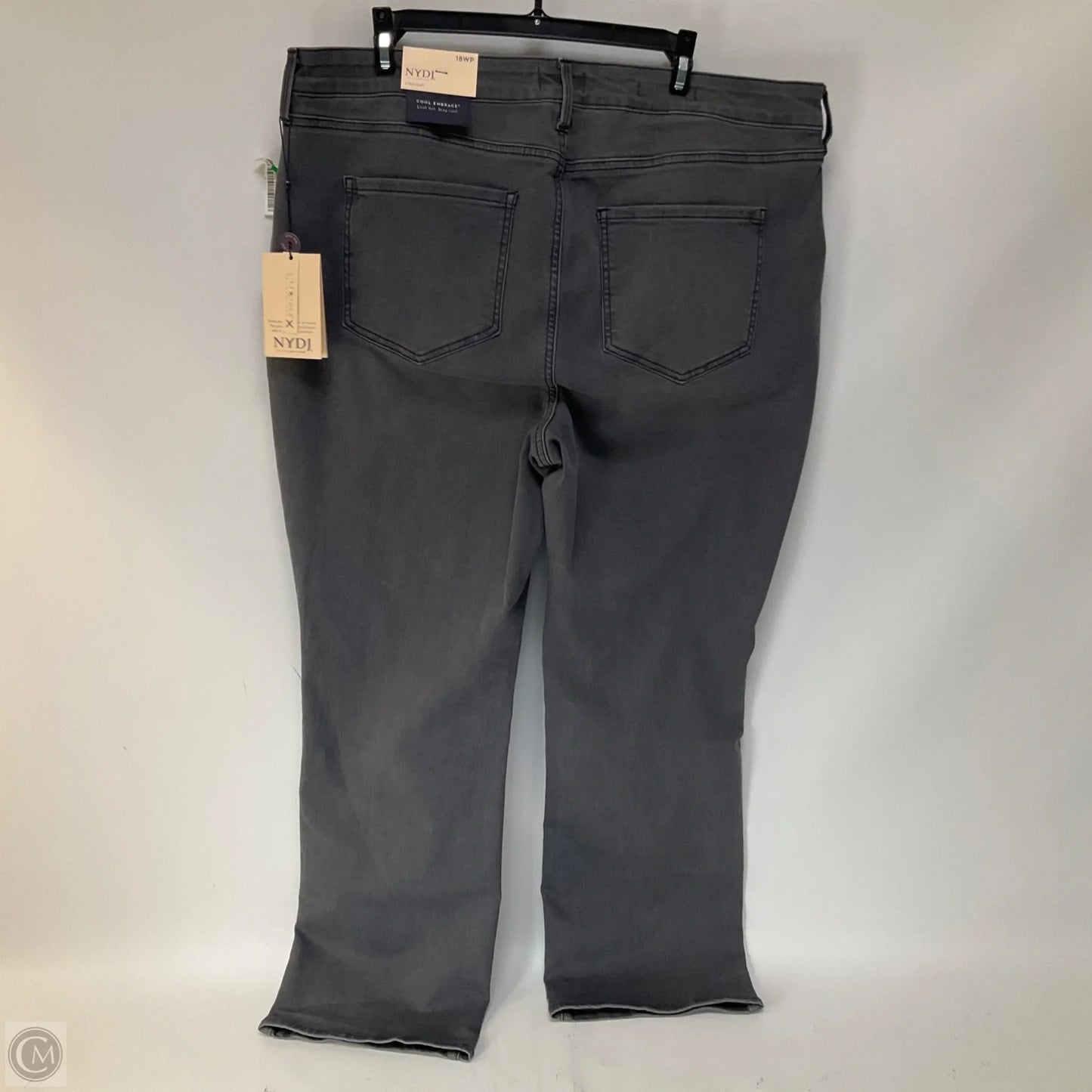 Jeans Straight By Not Your Daughters Jeans In Grey Denim, Size: 18