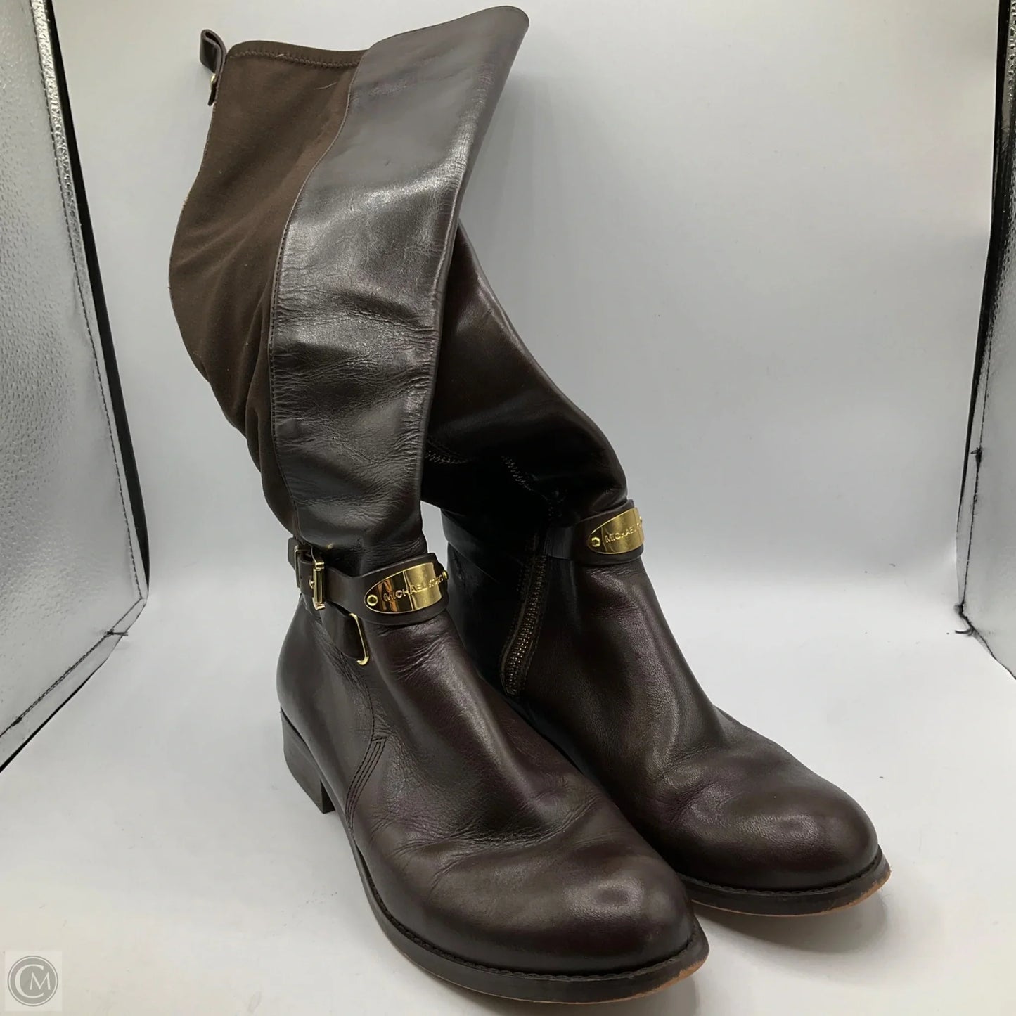 Boots Designer By Michael Kors In Brown, Size: 7