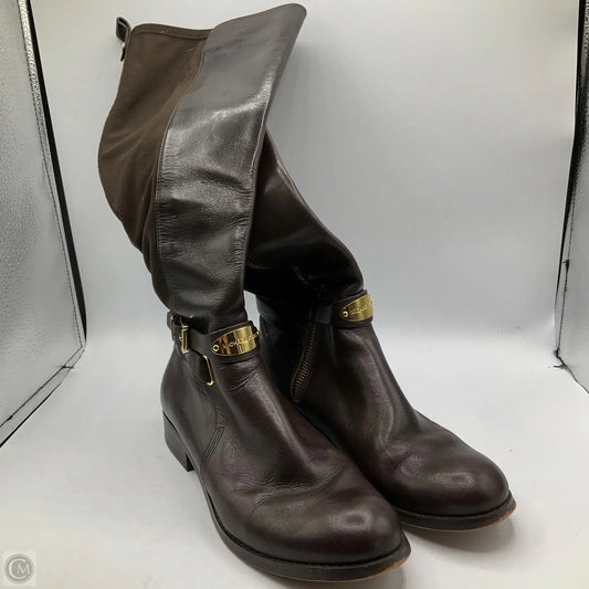 Boots Designer By Michael Kors In Brown, Size: 7
