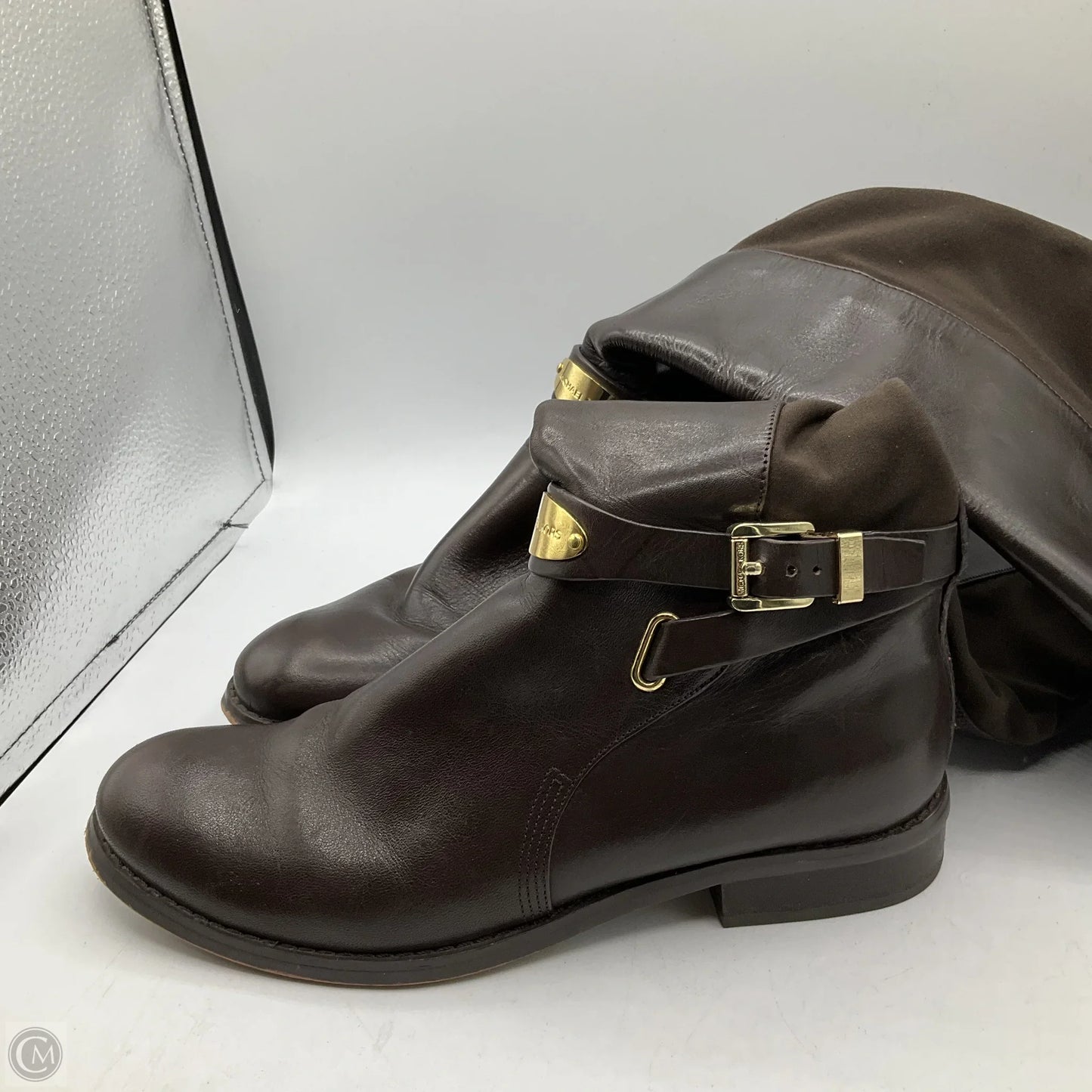 Boots Designer By Michael Kors In Brown, Size: 7