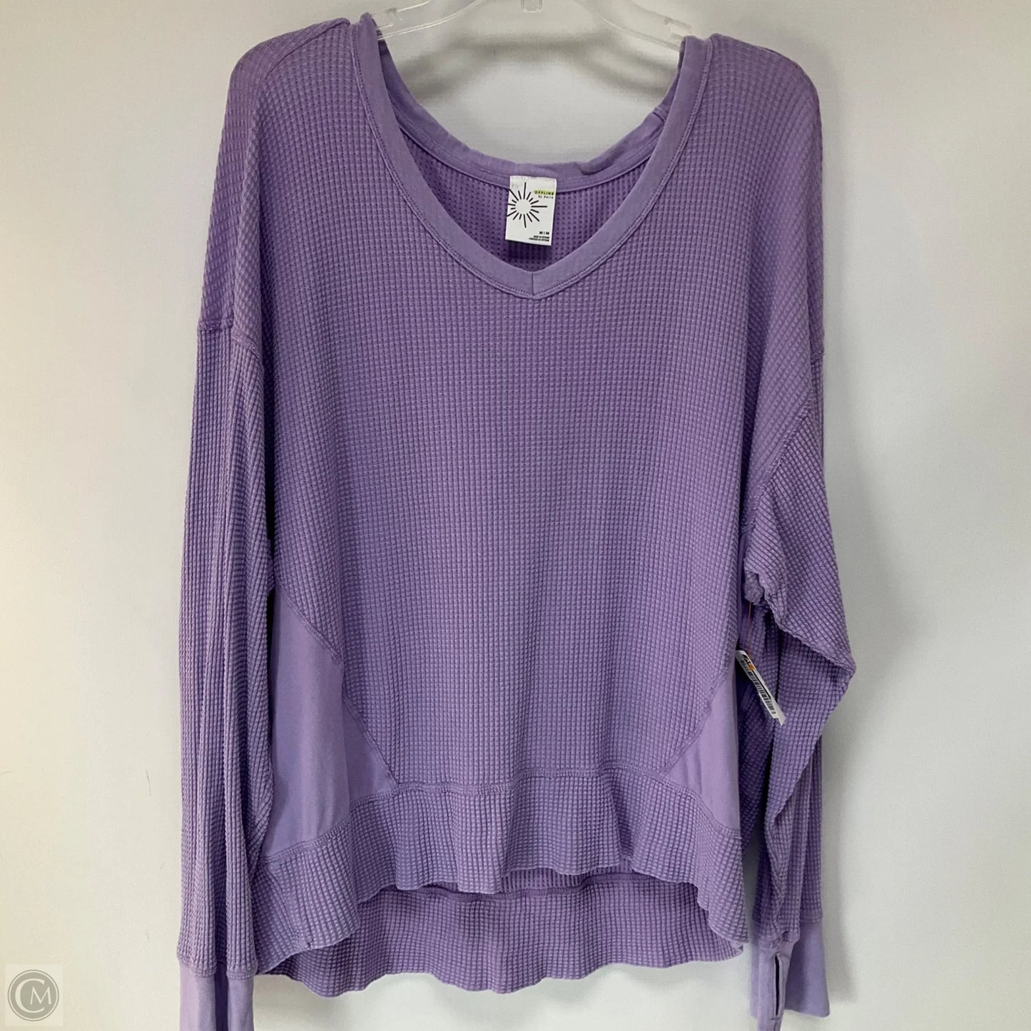 Top Long Sleeve By Aerie In Purple, Size: M