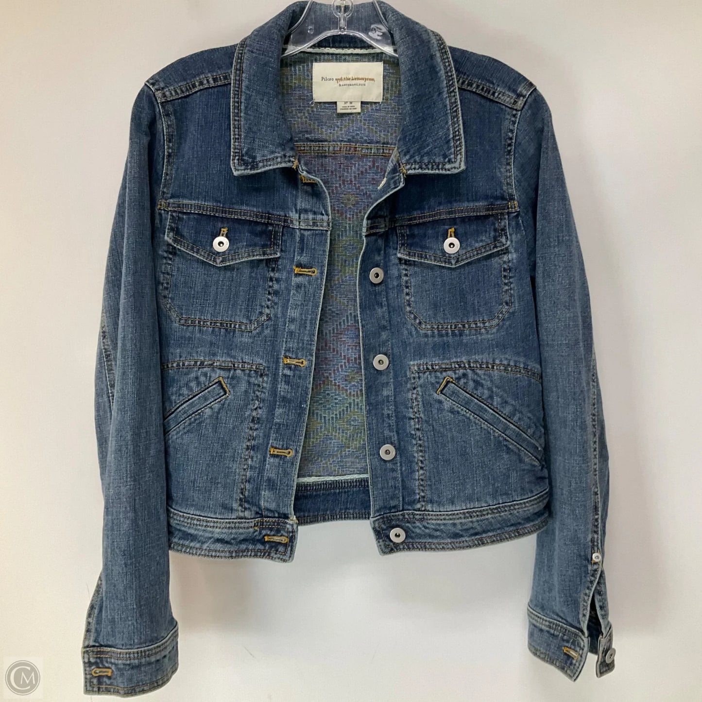 Jacket Denim By Pilcro In Blue Denim, Size: M