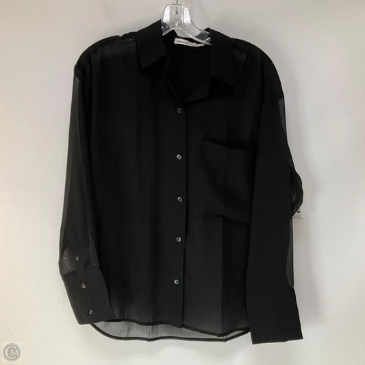 Top Long Sleeve By Abercrombie And Fitch In Black, Size: S