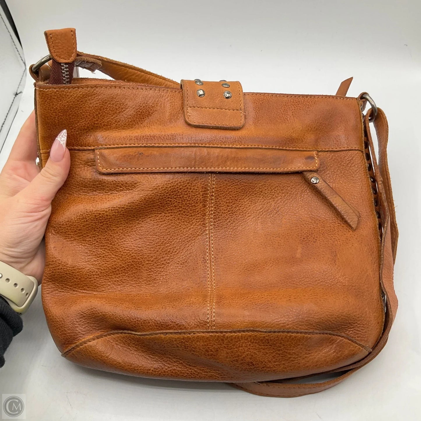 Crossbody Leather By Cma, Size: Medium