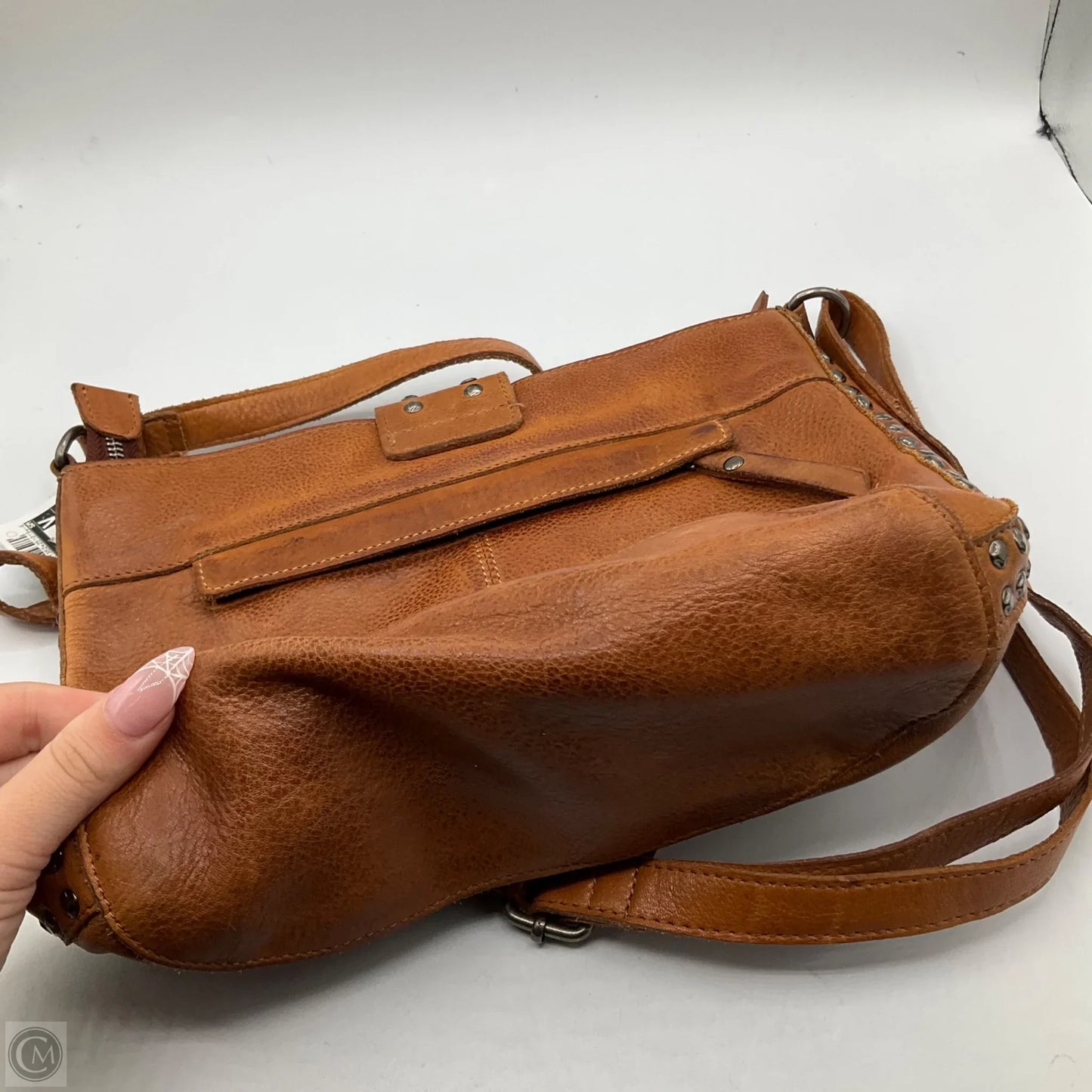 Crossbody Leather By Cma, Size: Medium