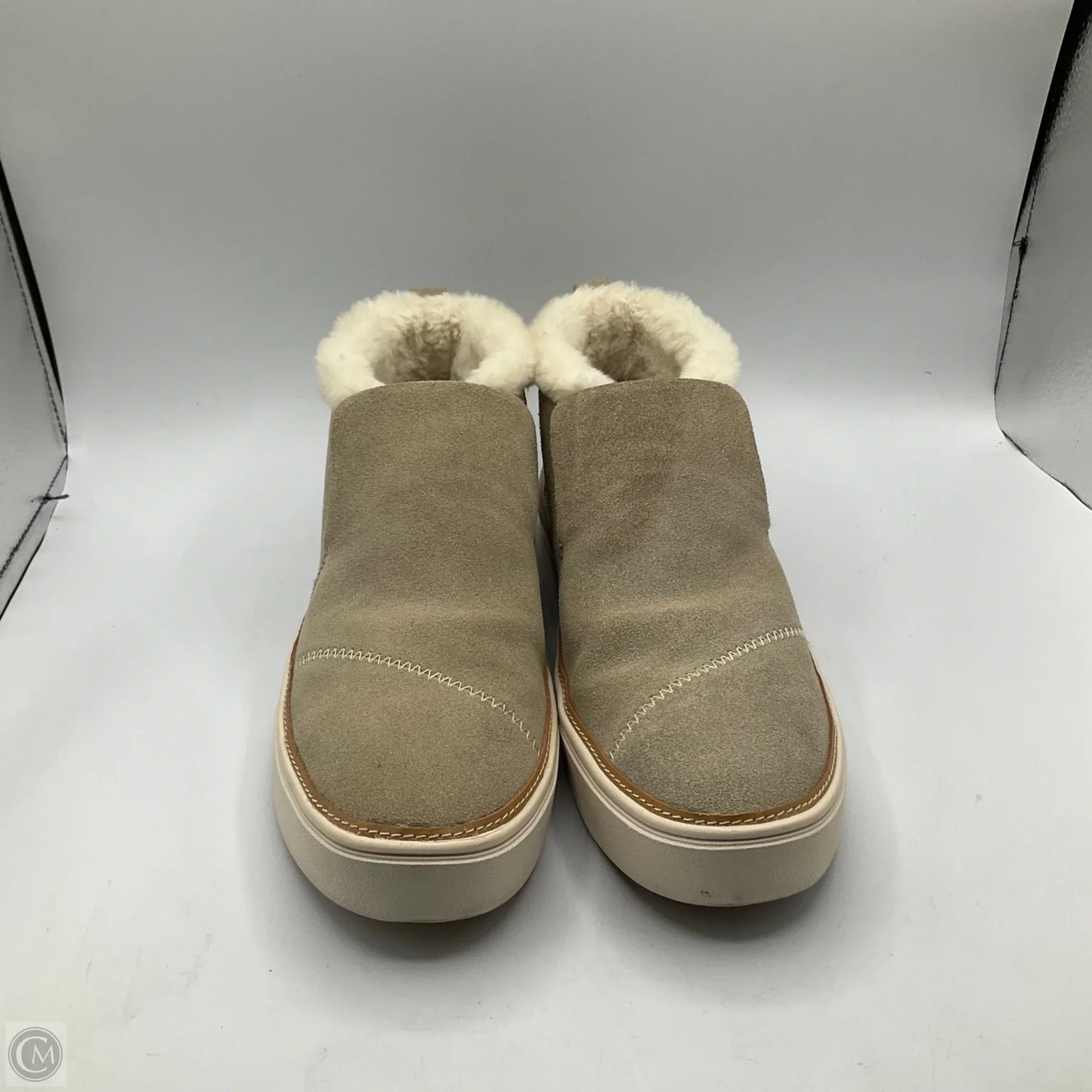 Boots Ankle Flats By Toms In Beige, Size: 10