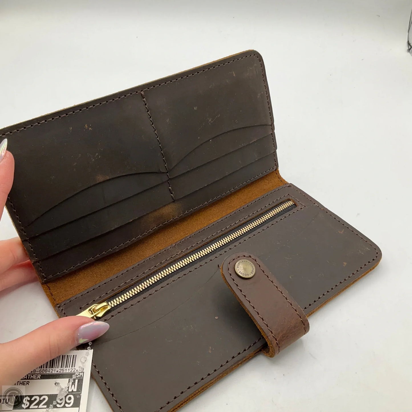 Wallet Leather By Portland Leather, Size: Medium
