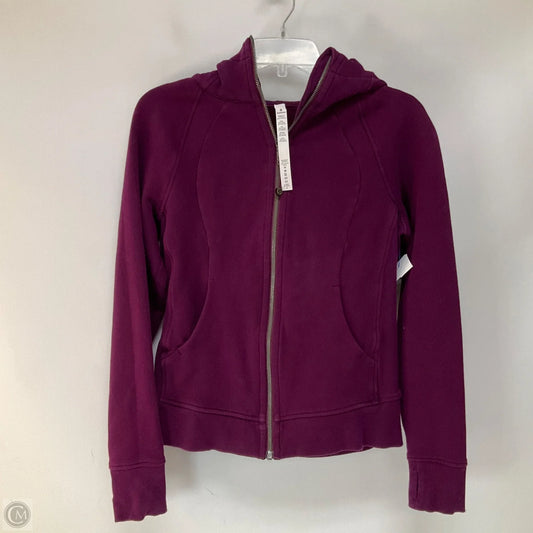 Athletic Jacket By Lululemon In Purple, Size: 6