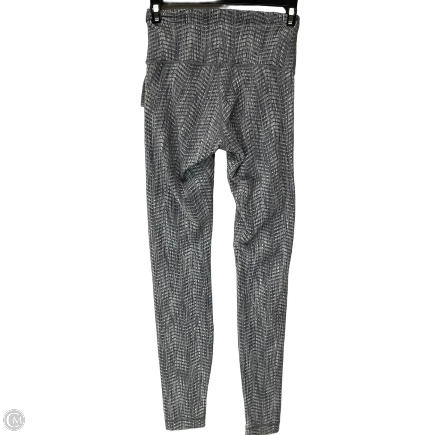 Athletic Leggings By Lululemon In Grey & White, Size: 4