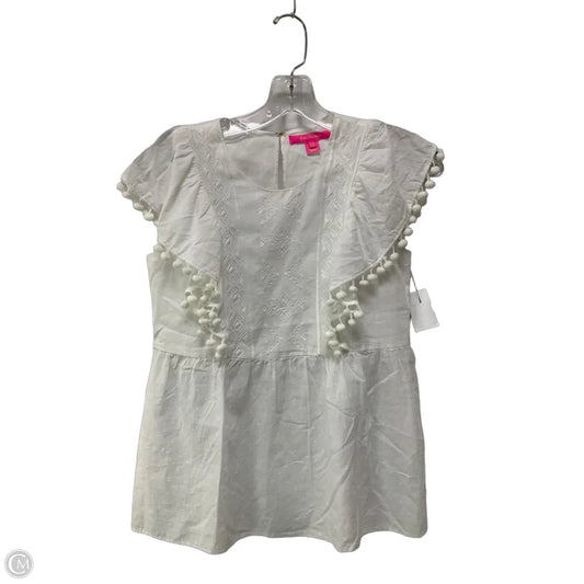 Top Sleeveless Designer By Lilly Pulitzer In White, Size: Xxs