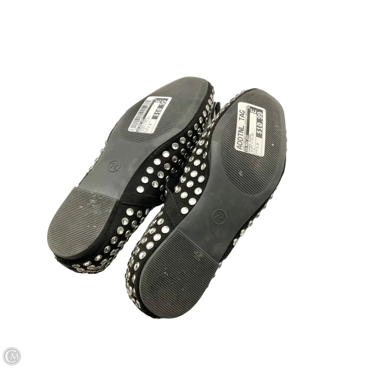 Shoes Flats By A New Day In Black & Silver, Size: 7.5