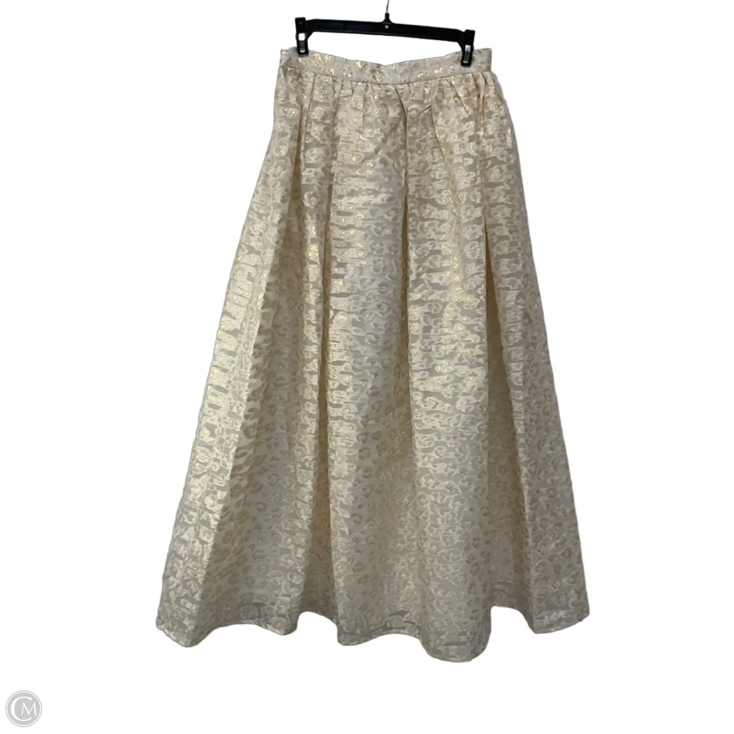 Skirt Maxi By Anthropologie In Cream & White, Size: S