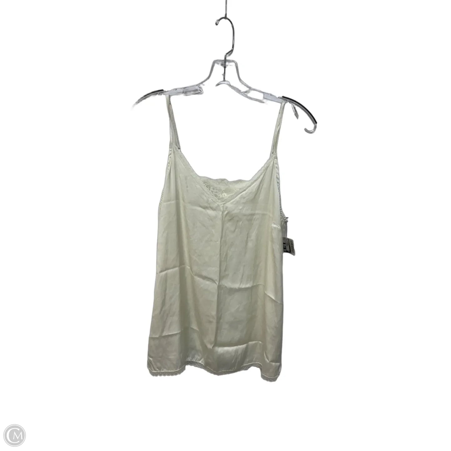 Top Sleeveless By Anthropologie In Cream, Size: L