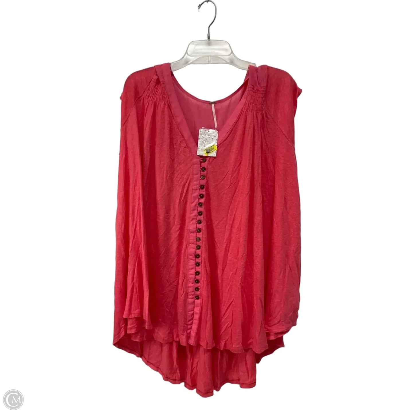 Top Short Sleeve By Free People In Pink, Size: M