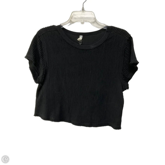 Athletic Top Short Sleeve By Free People In Black, Size: S