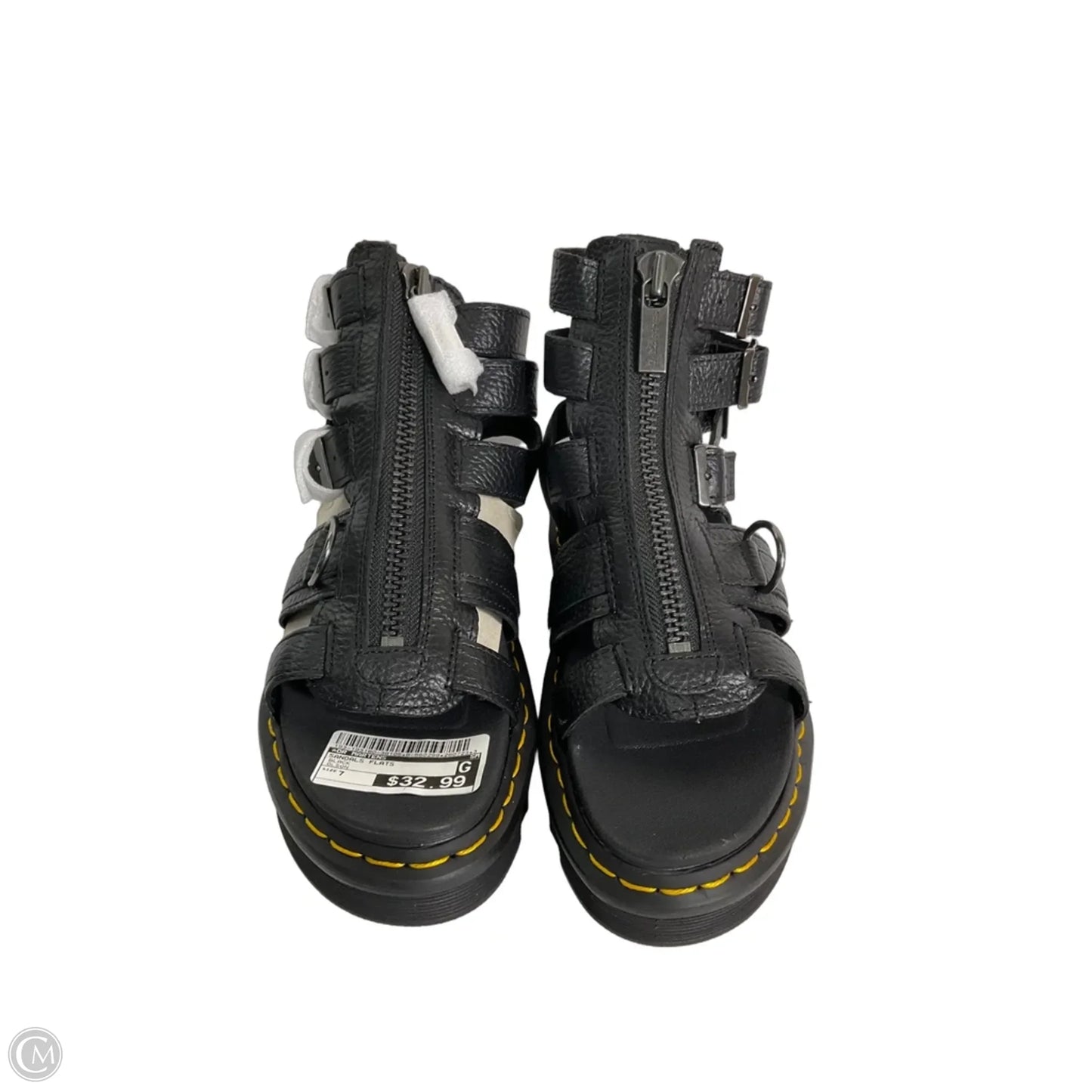 Sandals Flats By Dr Martens In Black, Size: 7
