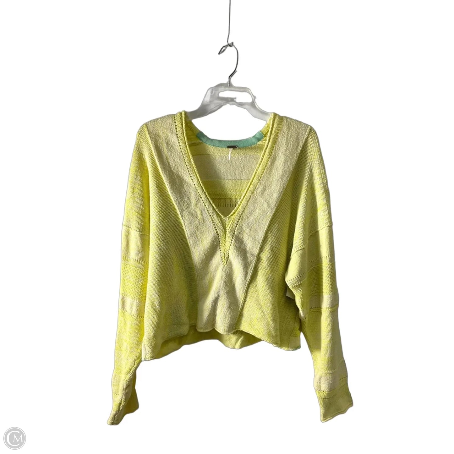 Sweater By Free People In Yellow, Size: L