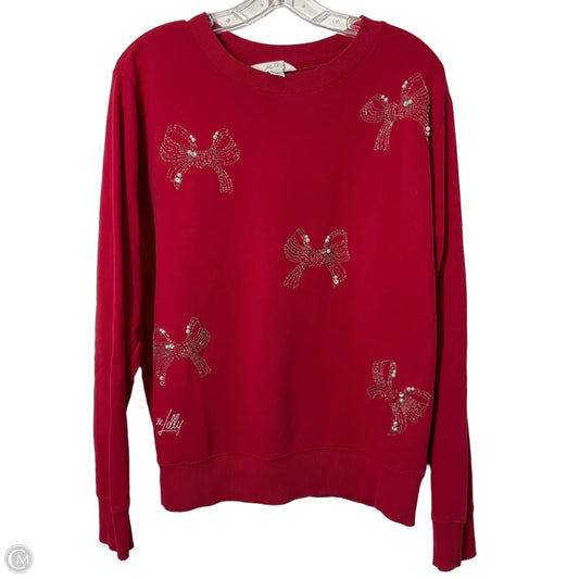 Sweatshirt Designer By Lilly Pulitzer In Red, Size: M